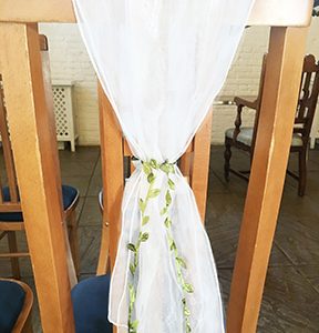 Chair Sashes Extremely Lovely Weddings